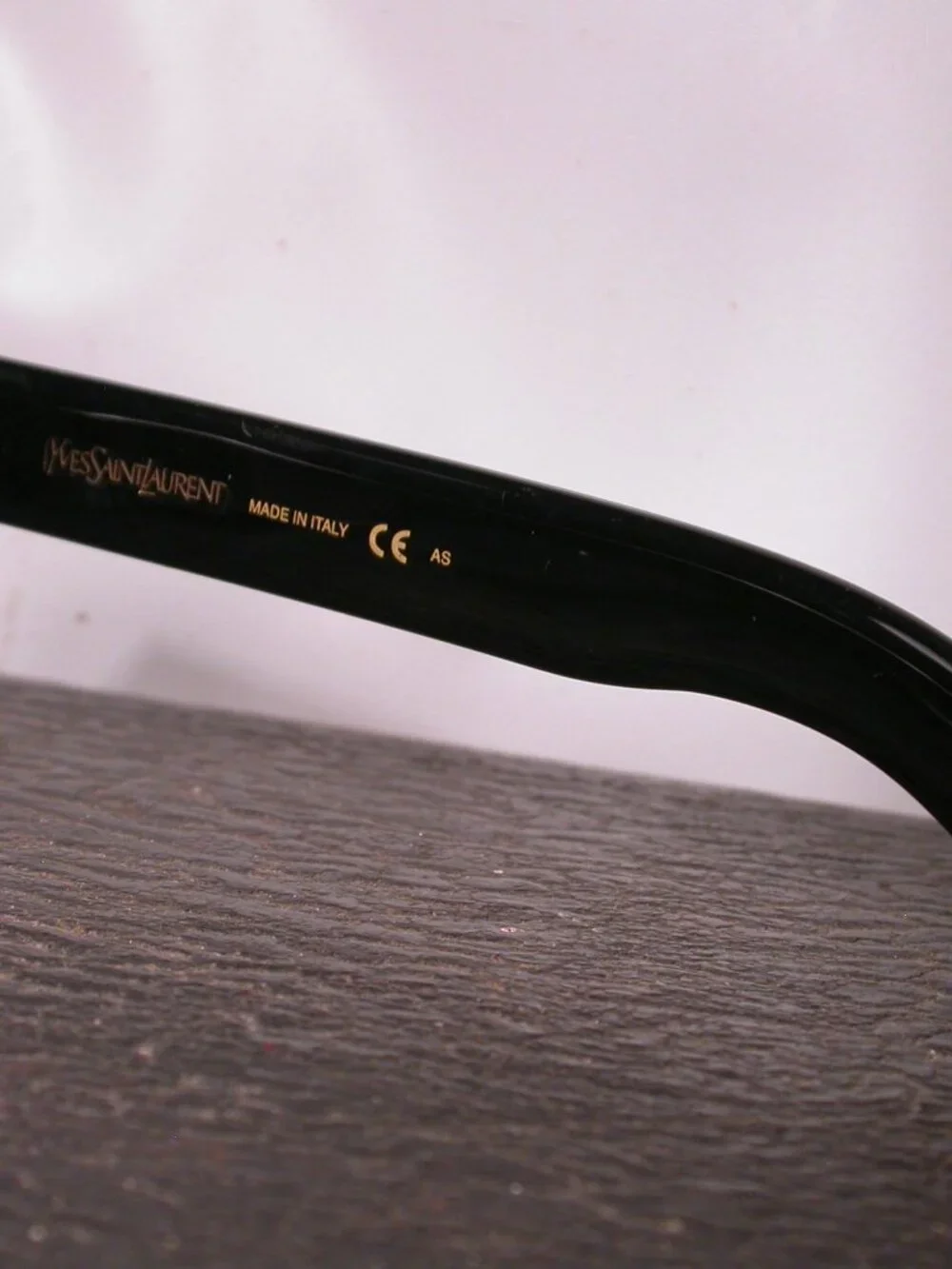 Authentic Yves Saint Laurent Jet Black WIDE Luxury Eyeglasses Made in Italy